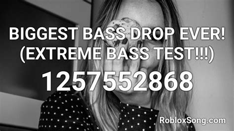 biggest bass drop ever extreme bass test roblox id|100 Popular Bass Boosted Roblox ID Codes.